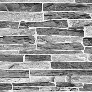 Панель ПВХ Сланец Темно-серый/498х980мм — изображение 1