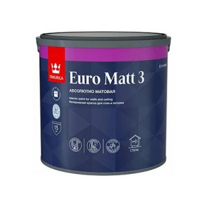 Краска интерьер Tikkur EURO MATT 3 (A) гл/мат 2,7л — изображение 1