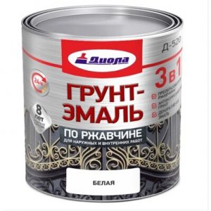 ГРУНТ-ЭМАЛЬ Д-520 ПО РЖАВЧИНЕ 3в1 1,7кг БЕЛЫЙ — изображение 1