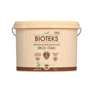 Сверхпрочный Паркетный Эко-Лак Биотекс LD гл 2,0л — изображение 1