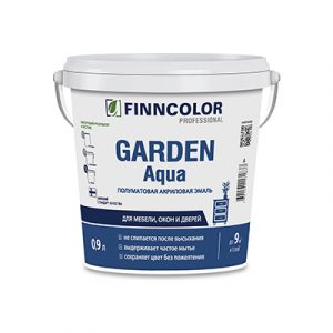 Эмаль акриловаяTikkur GARDEN AQUA (A) п/мат 0,9л — изображение 1
