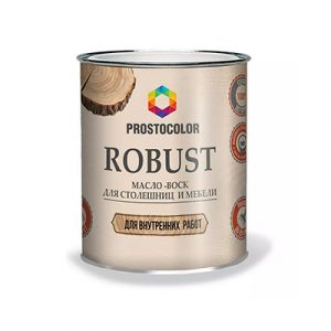 Масло д/столеш/меб ROBUST PROSTOCOLOR бесцв 0,4л/6 — изображение 1