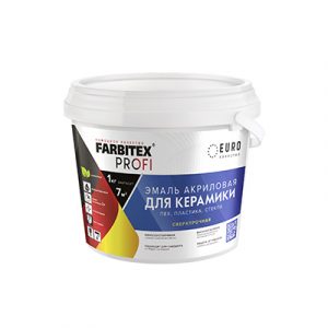 Эмаль акрил д/керам.плит/ПВХ/стекла 0,9кг FARBITEX — изображение 1