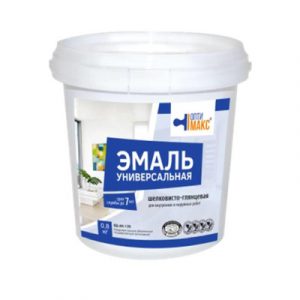 Эмаль акриловая универсальная шелковисто-глянцевая ОПТИМАКС  0,8кг/4 — изображение 1