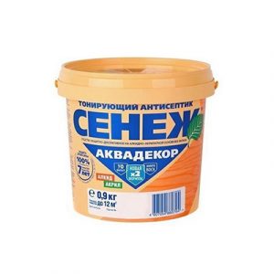АНТИСЕПТИК полисандр 0,9кг СЕНЕЖ АКВАДЕКОР — изображение 1