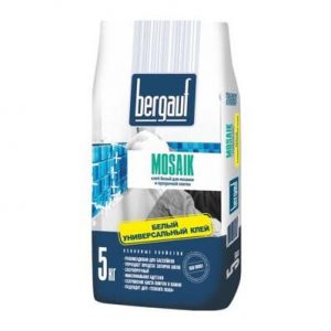 Клей белый для мозайки Mosaik 5кг Бергауф — изображение 1