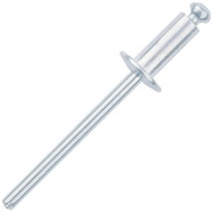 Заклёпка вытяжная, алюминий - сталь 4, 8*10 (14 шт) — изображение 1