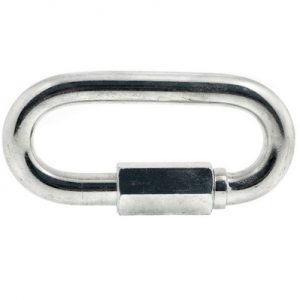 Карабин винтовой 4/соединитель цепи, цинк/ шт — изображение 1