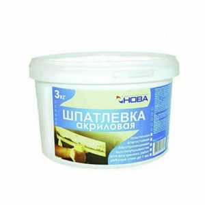 Шпатлевка акриловая НОВА /  3кг/4 — изображение 1