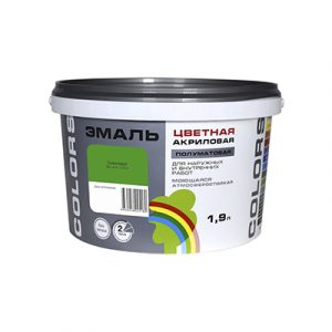 Эмаль ВДАК-220 "COLORS" салатовый 1,9л/2 — изображение 1