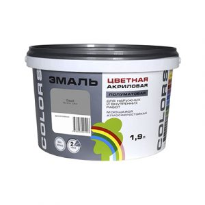 Эмаль ВДАК-220 "COLORS" серый 1,9л/2 — изображение 1