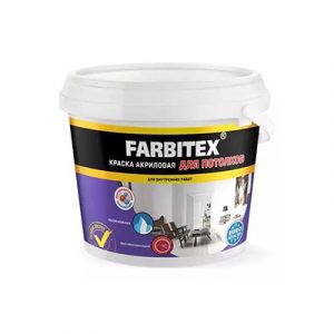 ВДК д/потолков акриловая 13 кг /FARBITEX/1 — изображение 1