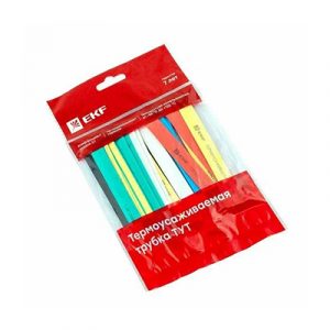 Термоусадочная трубка EKF 12/6 7 (7 цветов по 3шт) — изображение 1