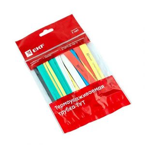 Термоусадочная трубка EKF 10/5 (7 цветов по 3шт) — изображение 1
