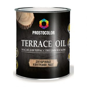 Масло для террас PROSTOCOLOR (графит) 2,2л.(3шт) — изображение 1
