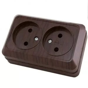 Розетка 2М "Ладога" бук TDM — изображение 1