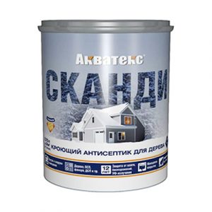 Антисептик кроющий Акватекс СКАНДИ карамель 0,75л/6 — изображение 1