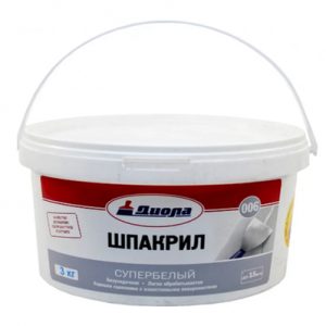 ШПАКРИЛ супербелый 3кг Д-006/8 — изображение 1