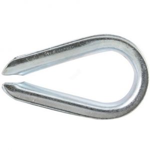 Коуш 5 для стальных канатов, DIN 6899А, цинк/ 2шт — изображение 1