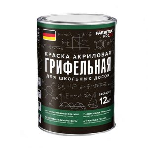 Краска грифельная д/школ досок черная 1л FARBITEX — изображение 1