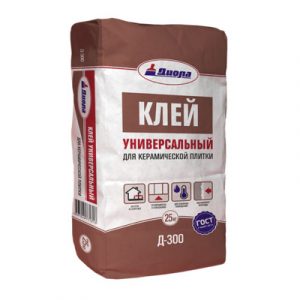 КЛЕЙ Д/ОБЛИЦ.СТЕН КЕРАМ.ПЛИТКОЙ Д-300 25кг/Мешок — изображение 1
