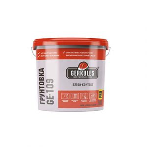 Грунтовка ГЕРКУЛЕС GE-109 бетон-контакт 7кг — изображение 1