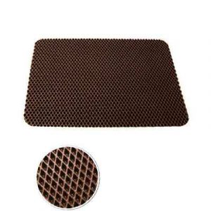 Коврик ячеистый РОМБЫ 43*62 ЭВА коричневый — изображение 1