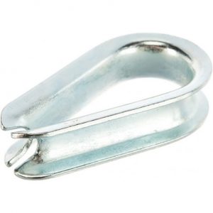 Коуш 10 для стальных канатов, DIN 6899А, цинк/ шт — изображение 1