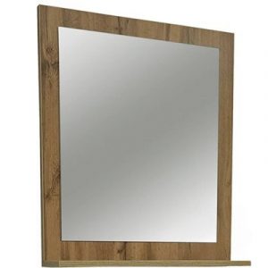 Зеркало АНИТА ЛАЙТ 60 ясень с полочкой — изображение 1