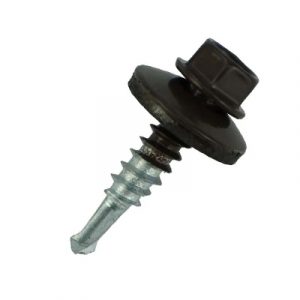 Саморез кровельный RAL-8017 5,5*25 (25шт) — изображение 1