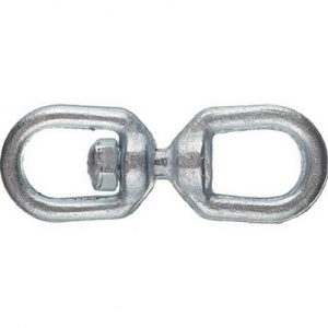 Вертлюг 6 петля-вилка, цинк/ шт — изображение 1