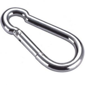 Карабин 7 пожарный DIN 5299C, цинк/ шт — изображение 1