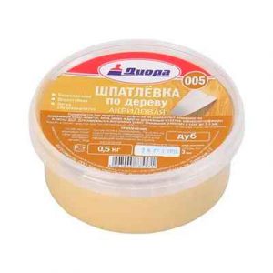 ШПАТЛЕВКА АКР.П/ДЕР.СОСНА 0,5кг Д-005/ЕВРОБАНКА — изображение 1