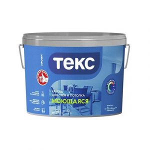 ТЕКС Краска интерьерная Моющаяся Профи D 9,0л — изображение 1