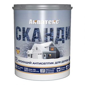 Антисептик кроющий Акватекс СКАНДИ лакрица 0,75л/6 — изображение 1