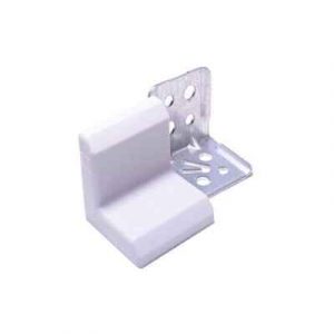 МЕБЕЛЬНЫЙ УГОЛОК-СТЯЖКА БЕЛЫЙ (10 шт) — изображение 1