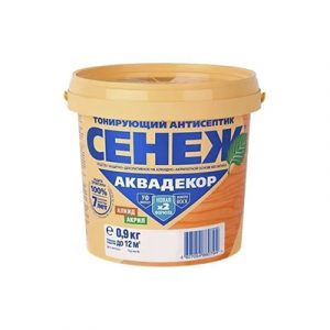 АНТИСЕПТИК сосна 0,9кг СЕНЕЖ АКВАДЕКОР — изображение 1