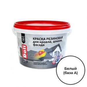 КРАСКА ФАСАДНАЯ РЕЗИНОВАЯ "DALI" (А) 3кг/1 — изображение 1