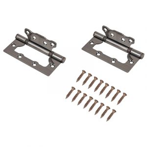 ПЕТЛИ БЕЗ ВРЕЗКИ 100*75*2,0 БРОНЗА (2ШТ) — изображение 1