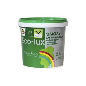 Эмаль 113 Эко-Люкс фасад/интерьер РАДУГА (А) 2,7л — изображение 1