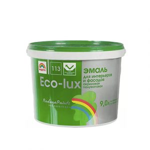 Эмаль 113 Эко-Люкс фасад/интерьер РАДУГА (С) 9л/1 — изображение 1