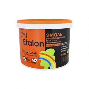 Эмаль 116 Эталон фасад/интерьер РАДУГА (А) 9л/1 — изображение 1