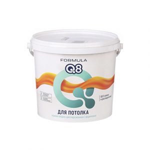 КРАСКА В/Д Д/ПОТОЛ. ПОЛИАКР. 6,5 КГ FORMULA Q8 — изображение 1