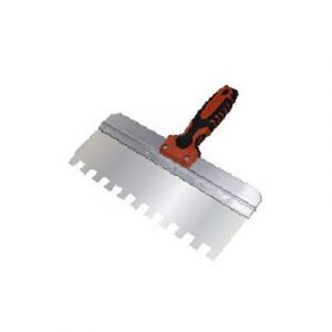 Шпатель зубчатый зуб 14х14мм 250мм нерж сталь DECOR — изображение 1