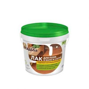 Лак для пола в бане и сауне Диола У-423 0.9кг/12 — изображение 1