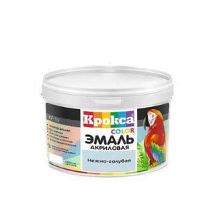 ЭМАЛЬ АКР "КРОКСА" КР-59 УНИВ НЕЖНО ГОЛУБАЯ 0,8кг — изображение 1