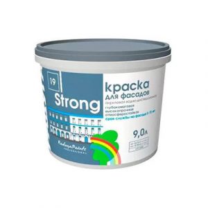 Краска фасадная РАДУГА "Strong" (С) 9л — изображение 1