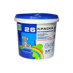 Краска интерьерная моющая РАДУГА 26 (А) 3,5кг — изображение 1