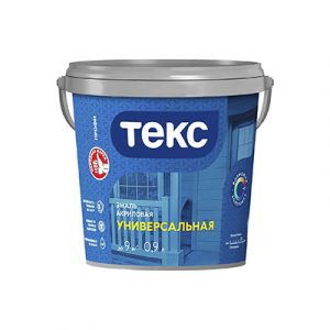 ТЕКС Эмаль акриловая Универсальная D гл 0,9л — изображение 1