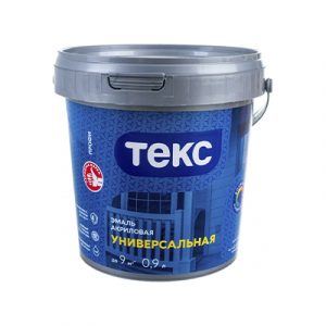 ТЕКС Эмаль акриловая Универсальная A гл 0,9л — изображение 1